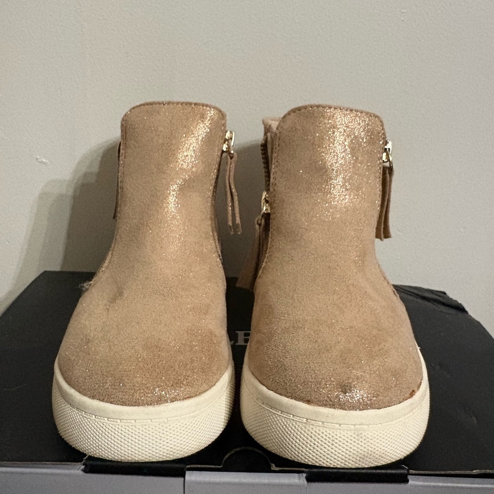 Joie Kids Tan Glitter Boots